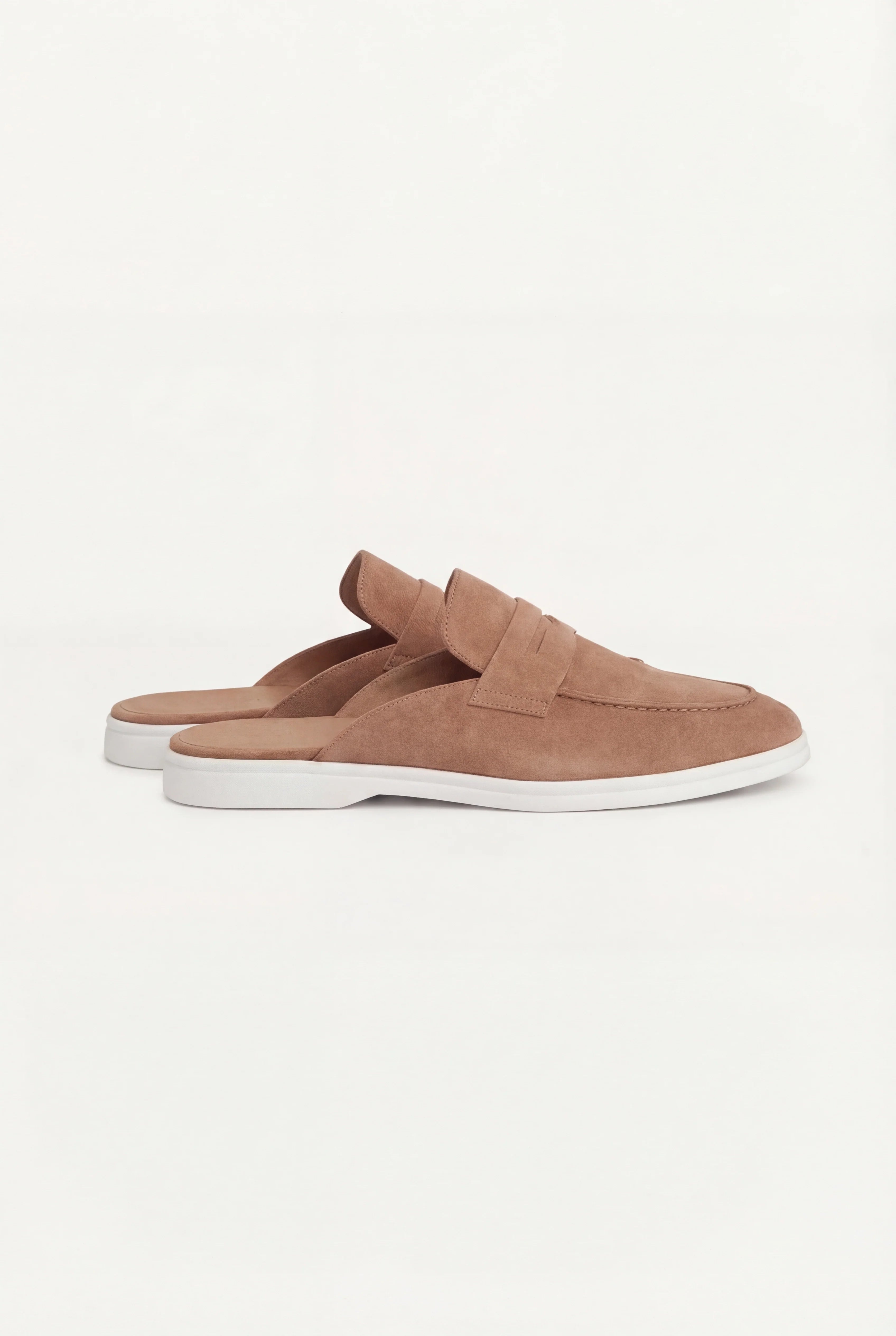 Brown Suède Portside Mule