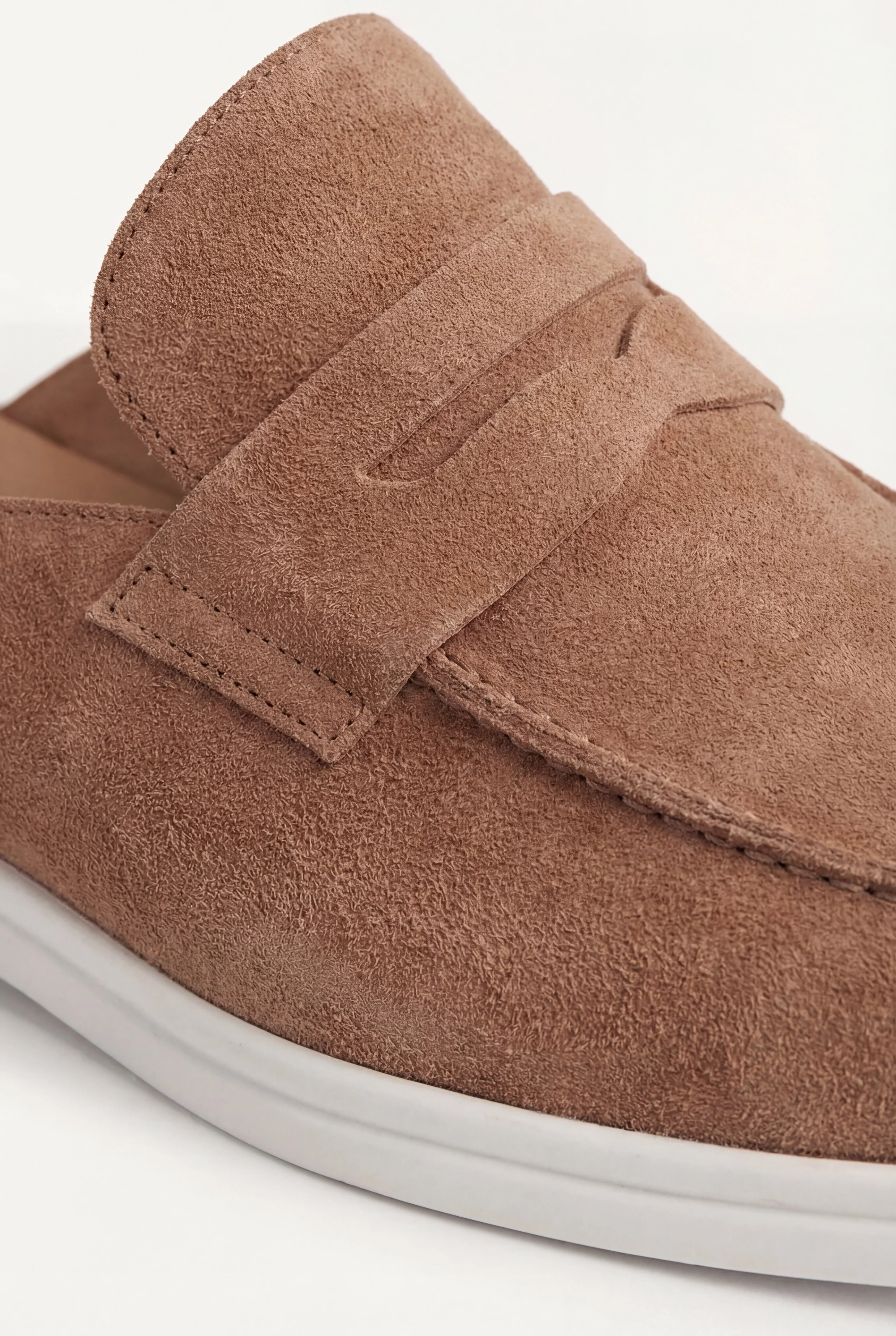 Brown Suède Portside Mule